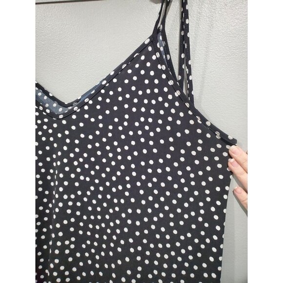 ModCloth Women's Polka Dot Midi Sundress Black White Casual Cottage Slip Sz 1X - Picture 6 of 14